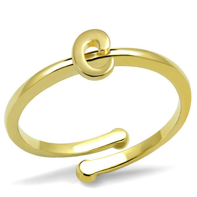 LO4008 - Flash Gold Brass Ring with No Stone