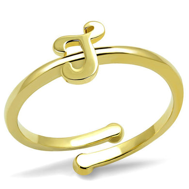 LO4012 - Flash Gold Brass Ring with No Stone