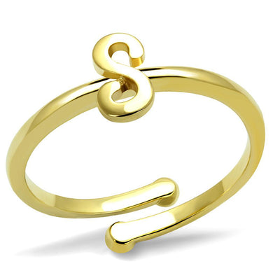 LO4014 - Flash Gold Brass Ring with No Stone