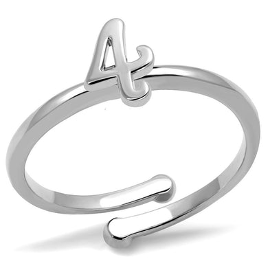 LO4031 - Rhodium Brass Ring with No Stone