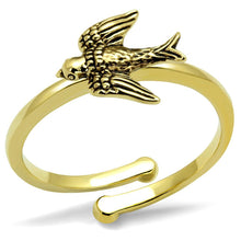 Load image into Gallery viewer, LO4054 - Flash Gold Brass Ring with No Stone