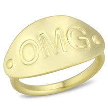 Load image into Gallery viewer, LO4243 - Matte Gold Brass Ring with No Stone