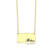 Load image into Gallery viewer, LO4700 - Flash Gold Brass Necklace with Top Grade Crystal  in Clear