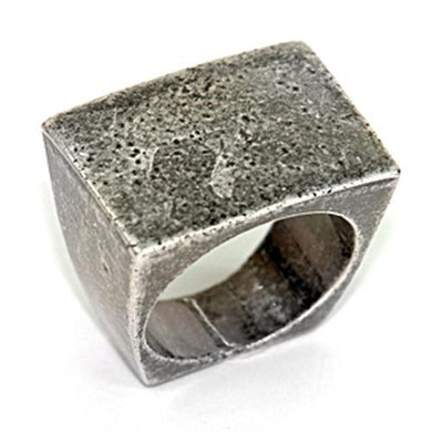 LOA057 - Ruthenium Brass Ring with No Stone