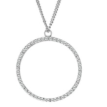 Load image into Gallery viewer, LOAS1357 - Rhodium Brass Pendant with AAA Grade CZ  in Clear