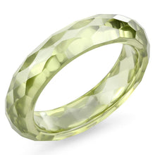 Load image into Gallery viewer, LOS082 -  Stone Ring with AAA Grade CZ  in Olivine color