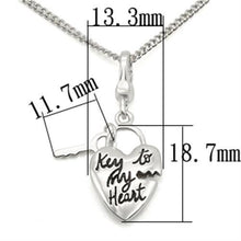 Load image into Gallery viewer, LOS430 - Silver 925 Sterling Silver Chain Pendant with No Stone