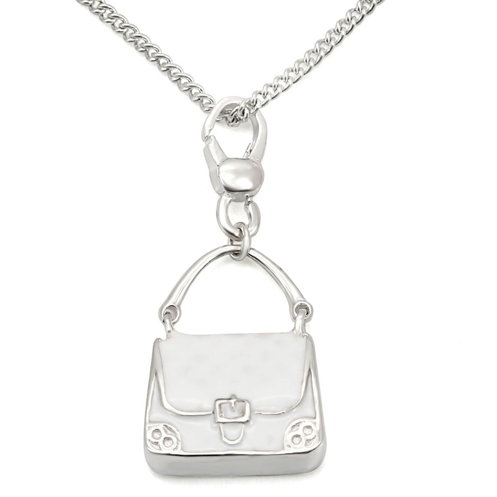 LOS439 - Silver 925 Sterling Silver Chain Pendant with No Stone