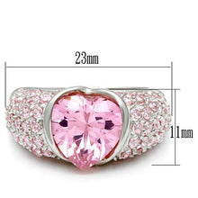 Load image into Gallery viewer, LOS533 - Silver 925 Sterling Silver Ring with AAA Grade CZ  in Rose