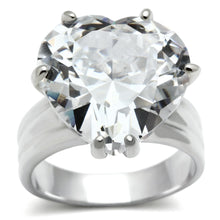 Load image into Gallery viewer, LOS543 - Silver 925 Sterling Silver Ring with AAA Grade CZ  in Clear