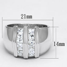 Load image into Gallery viewer, LOS623 - Silver 925 Sterling Silver Ring with AAA Grade CZ  in Clear