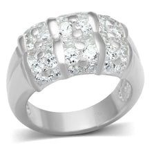 Load image into Gallery viewer, LOS630 - Silver 925 Sterling Silver Ring with AAA Grade CZ  in Clear