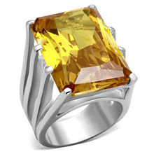 Load image into Gallery viewer, LOS665 - Silver 925 Sterling Silver Ring with AAA Grade CZ  in Topaz