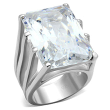 Load image into Gallery viewer, LOS666 - Silver 925 Sterling Silver Ring with AAA Grade CZ  in Clear