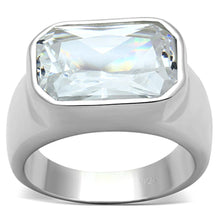 Load image into Gallery viewer, LOS671 - Silver 925 Sterling Silver Ring with AAA Grade CZ  in Clear