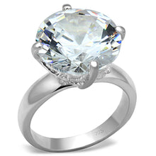 Load image into Gallery viewer, LOS681 - Silver 925 Sterling Silver Ring with AAA Grade CZ  in Clear