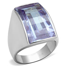 Load image into Gallery viewer, LOS692 - Silver 925 Sterling Silver Ring with AAA Grade CZ  in Light Amethyst