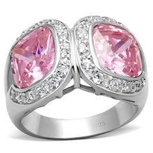 Load image into Gallery viewer, LOS697 - Silver 925 Sterling Silver Ring with AAA Grade CZ  in Rose