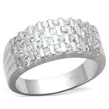 Load image into Gallery viewer, LOS707 - Silver 925 Sterling Silver Ring with AAA Grade CZ  in Clear