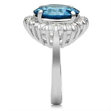 Load image into Gallery viewer, SS003 - Silver 925 Sterling Silver Ring with Synthetic Spinel in London Blue