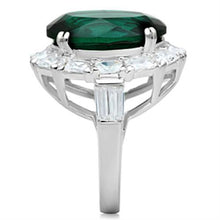 Load image into Gallery viewer, SS007 - Silver 925 Sterling Silver Ring with Synthetic Synthetic Glass in Blue Zircon