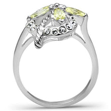 Load image into Gallery viewer, SS013 - Silver 925 Sterling Silver Ring with AAA Grade CZ  in Apple Green color