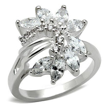 Load image into Gallery viewer, SS018 - Silver 925 Sterling Silver Ring with AAA Grade CZ  in Clear