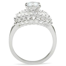 Load image into Gallery viewer, SS026 - Silver 925 Sterling Silver Ring with AAA Grade CZ  in Clear