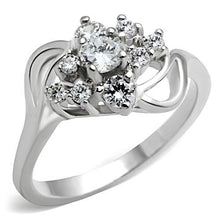 Load image into Gallery viewer, SS032 - Silver 925 Sterling Silver Ring with AAA Grade CZ  in Clear