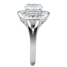 Load image into Gallery viewer, SS046 - Silver 925 Sterling Silver Ring with AAA Grade CZ  in Clear