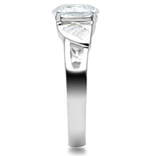 Load image into Gallery viewer, SS048 - Silver 925 Sterling Silver Ring with AAA Grade CZ  in Clear