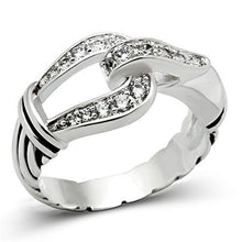 Load image into Gallery viewer, SS050 - Silver 925 Sterling Silver Ring with AAA Grade CZ  in Clear