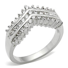 Load image into Gallery viewer, SS051 - Silver 925 Sterling Silver Ring with AAA Grade CZ  in Clear