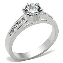 Load image into Gallery viewer, SS058 - Silver 925 Sterling Silver Ring with AAA Grade CZ  in Clear