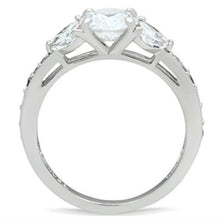 Load image into Gallery viewer, SS059 - Silver 925 Sterling Silver Ring with AAA Grade CZ  in Clear