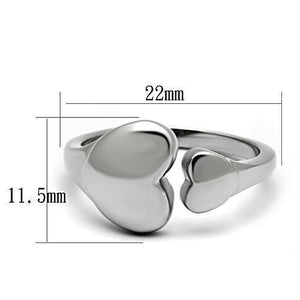 TK1000 - High polished (no plating) Stainless Steel Ring with No Stone