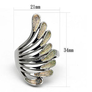 TK1001 - High polished (no plating) Stainless Steel Ring with No Stone