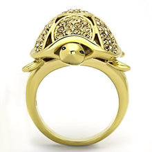 Load image into Gallery viewer, TK1035 - IP Gold(Ion Plating) Stainless Steel Ring with Top Grade Crystal  in Citrine Yellow