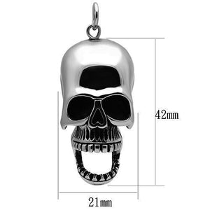 TK1047 - High polished (no plating) Stainless Steel Pendant with No Stone
