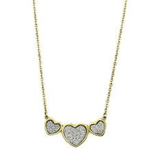 Load image into Gallery viewer, TK1127 - IP Gold(Ion Plating) Stainless Steel Necklace with No Stone