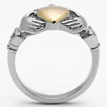 Load image into Gallery viewer, TK1156 - Two-Tone IP Rose Gold Stainless Steel Ring with No Stone