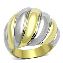 Load image into Gallery viewer, TK1219 - Two-Tone IP Gold (Ion Plating) Stainless Steel Ring with No Stone
