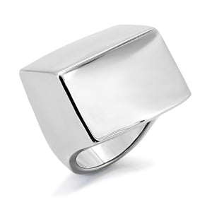 TK134 - High polished (no plating) Stainless Steel Ring with No Stone
