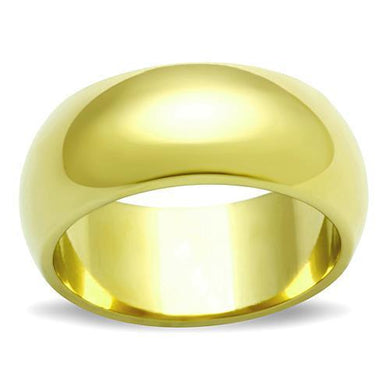 TK1391 - IP Gold(Ion Plating) Stainless Steel Ring with No Stone