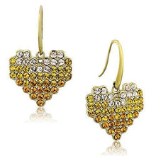 Load image into Gallery viewer, TK1455 - IP Gold(Ion Plating) Stainless Steel Earrings with Top Grade Crystal  in Multi Color