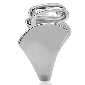 TK145 - High polished (no plating) Stainless Steel Ring with No Stone