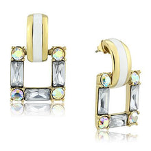Load image into Gallery viewer, TK1465 - IP Gold(Ion Plating) Stainless Steel Earrings with Top Grade Crystal  in Clear