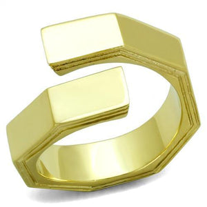 TK1629 - IP Gold(Ion Plating) Stainless Steel Ring with No Stone
