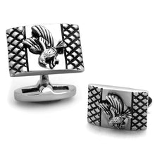 Load image into Gallery viewer, TK1655 - High polished (no plating) Stainless Steel Cufflink with No Stone