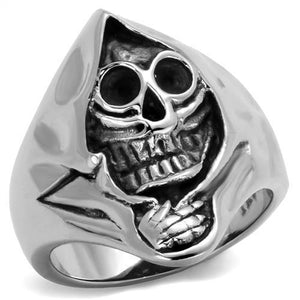 TK1974 - High polished (no plating) Stainless Steel Ring with No Stone
